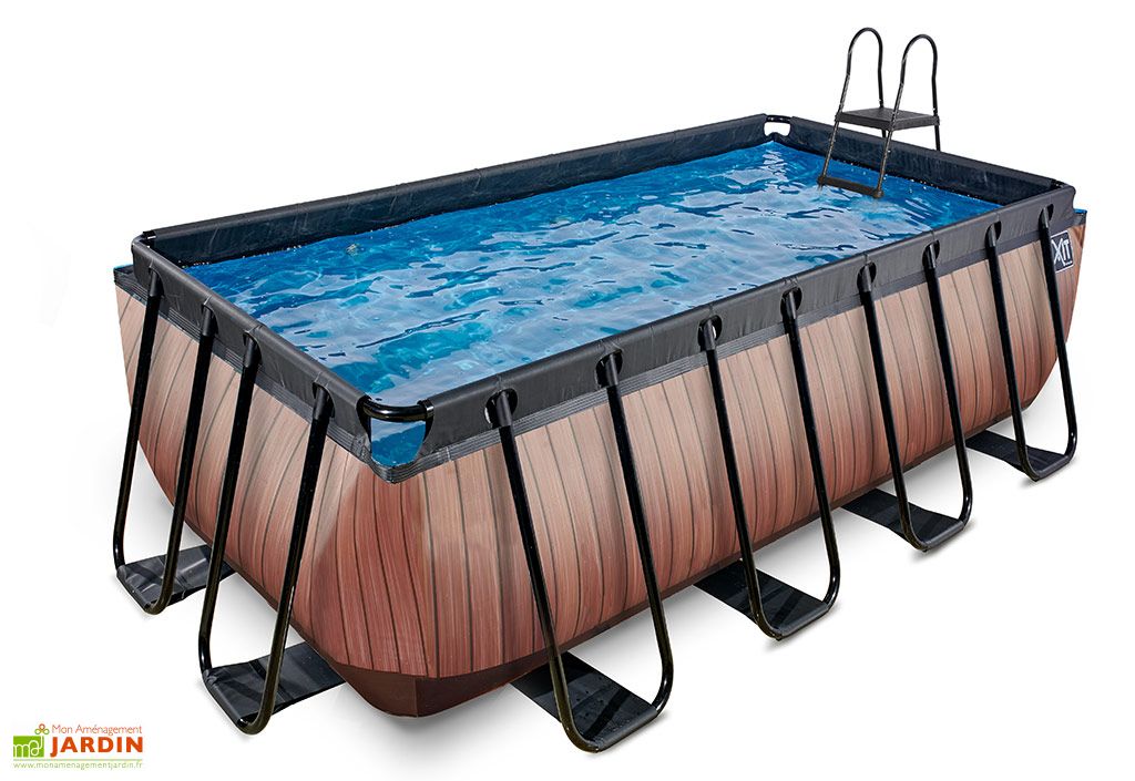 piscine hors sol tubulaire rectangulaire 4 x 2 x 1 22 m exit toys