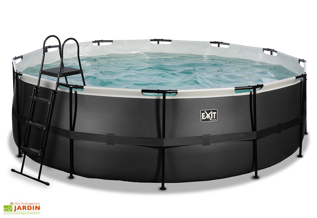 piscine hors sol tubulaire ronde o4 50 x 1 22 m pls coul exit toys