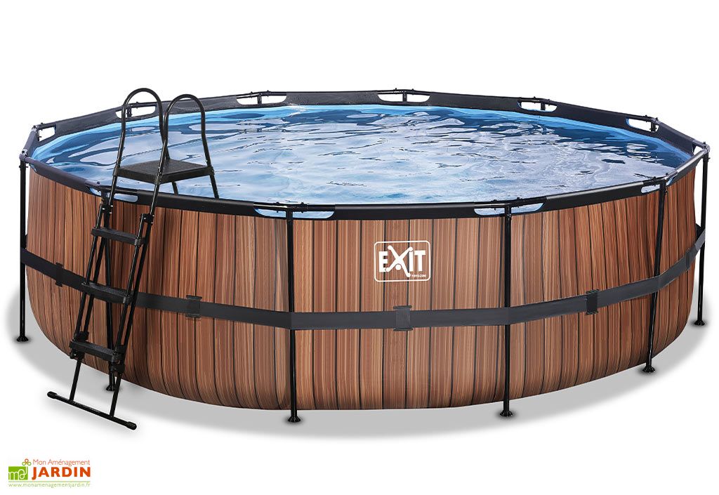 piscine hors sol tubulaire ronde o 488 x 122 cm exit toys