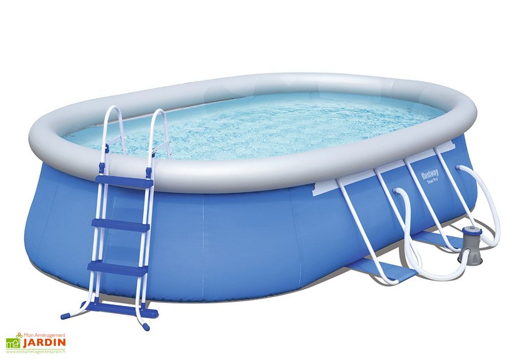 Piscine Autoportante Hors Sol Ovale Steel Pro 10m3 488x305x107cm