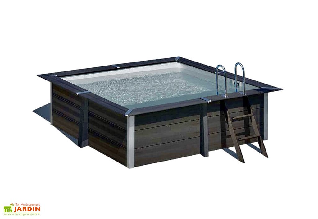 piscine hors sol en composite et acier milly 3 65 x 3 65 m