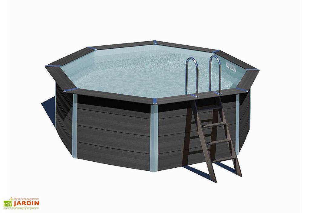 piscine hors sol en composite et acier tatihou 4 30 x 4 30 m
