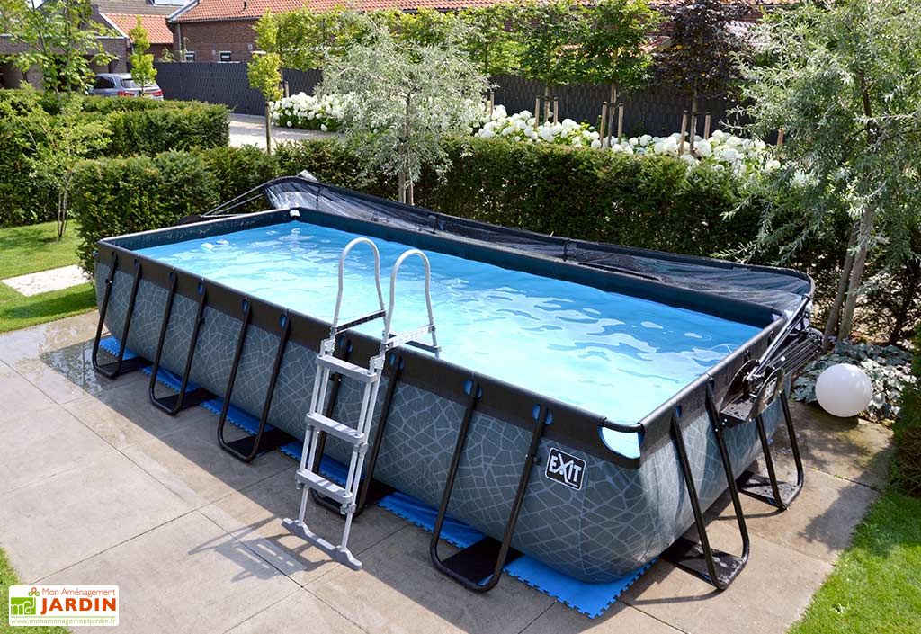 Piscine Hors Sol Tubulaire Rectangulaire 5 4 X 2 5 X 1 M Pls Coul