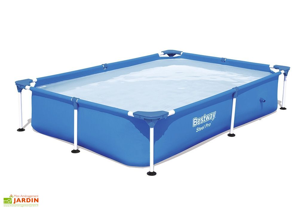 Piscine Tubulaire Hors Sol Rectangulaire Splash 1200l 221x150x43cm