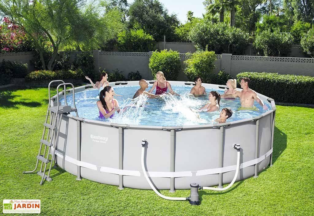 Piscine Tubulaire Hors Sol Ronde Power Steel 1948m3 ø488cm Bestway