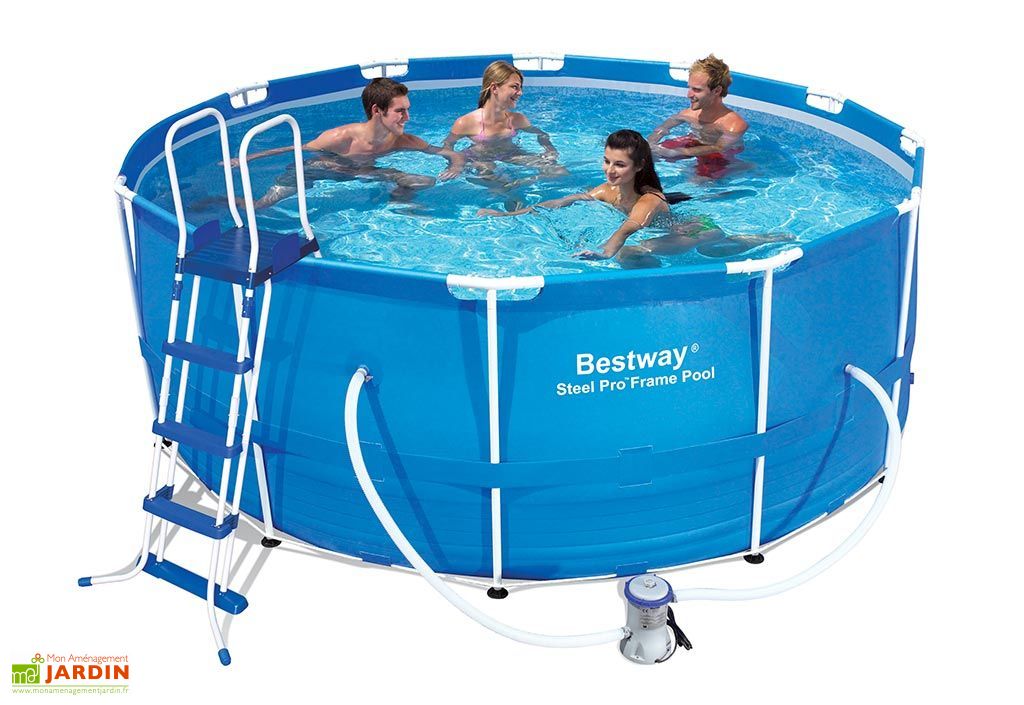Bestway Piscine Tubulaire Ronde Steel Pro Frame 366 X 100 M