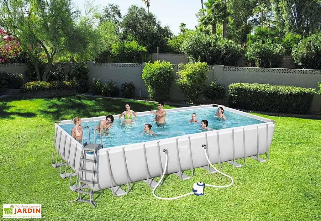 Piscine Tubulaire Hors Sol Rectangulaire Power Steel 30m3 732x366cm Bestway