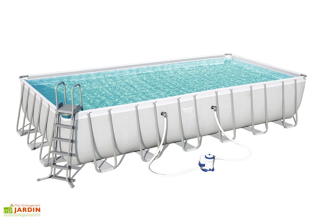 Piscine Tubulaire Hors Sol Rectangulaire Power Steel 30m3 732x366cm Bestway