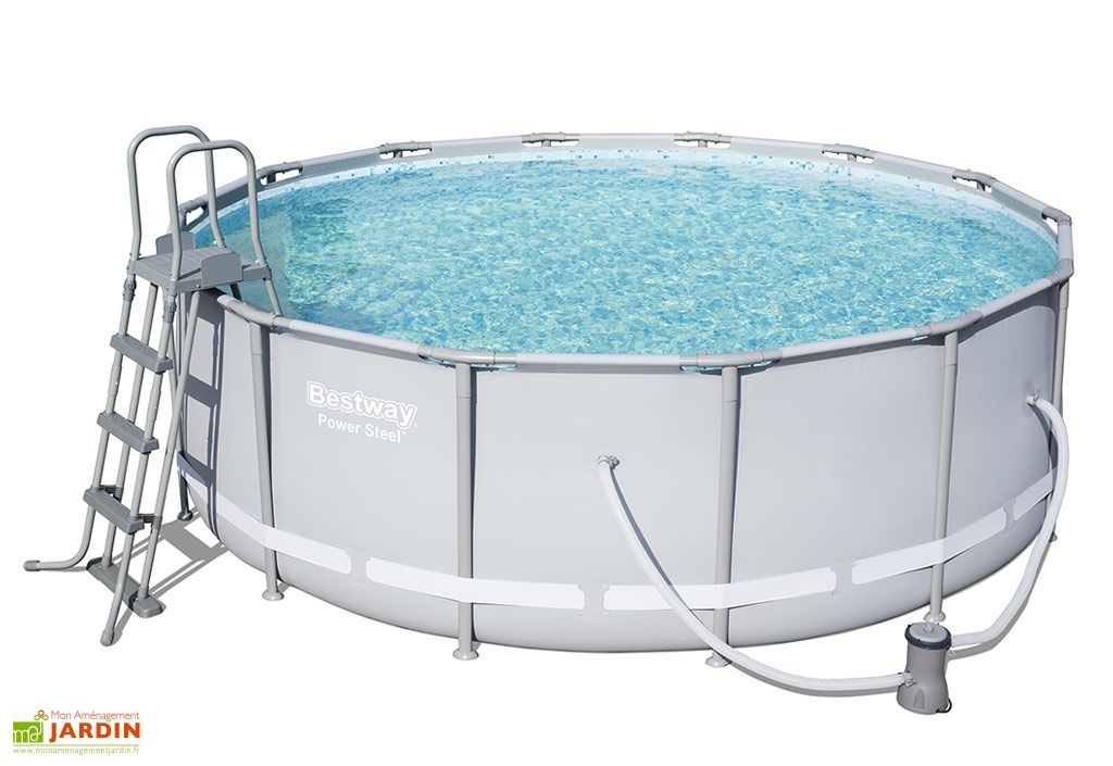 Piscine Tubulaire Hors Sol Ronde Power Steel 152m3 ø427cm Bestway
