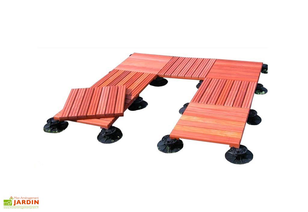 Avis Bois Padouk Plot Terrasse Bois Padouk Reglable 5 9 Cm Bois Industrie