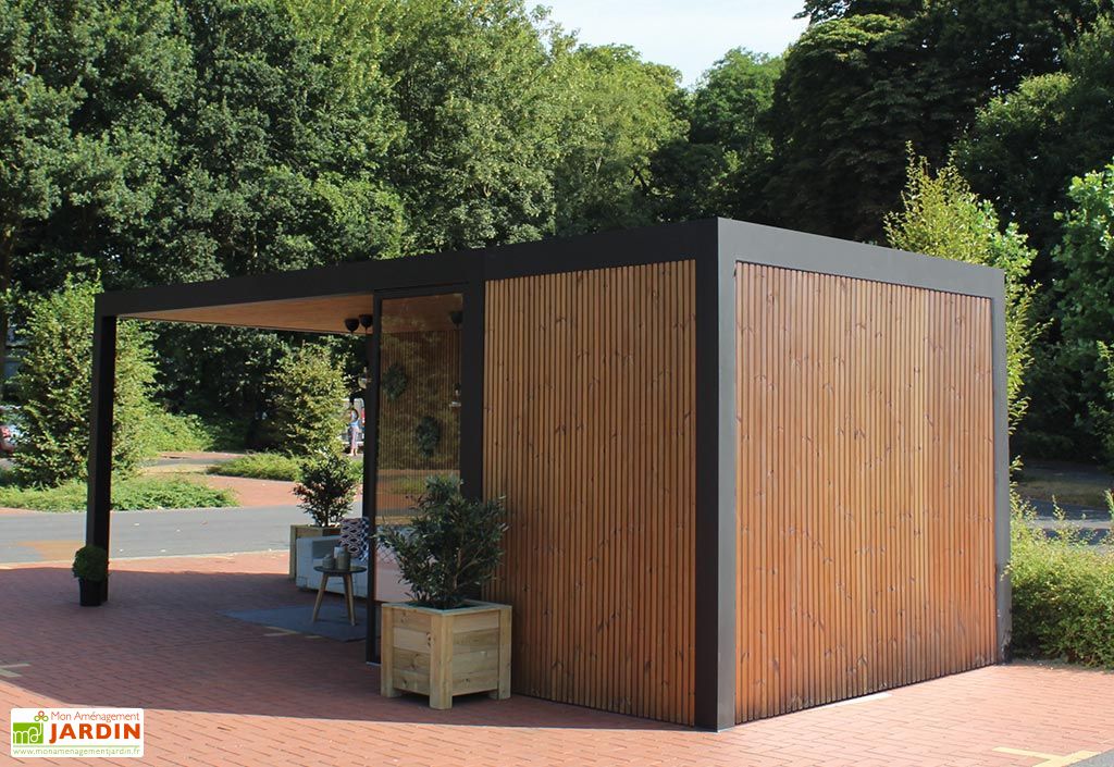 Pool House Abri Jardin En Aluminium Bois Traite Et Verre Maluwi