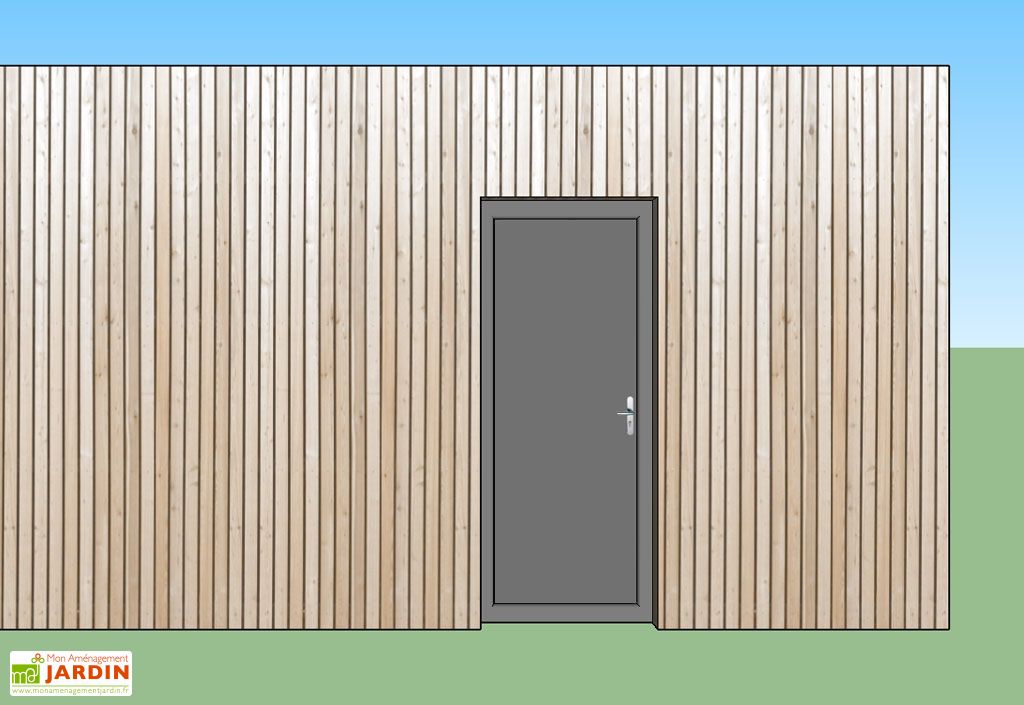 porte d entree en aluminium 90x215 cm pour bungalow design studio m espace jardin