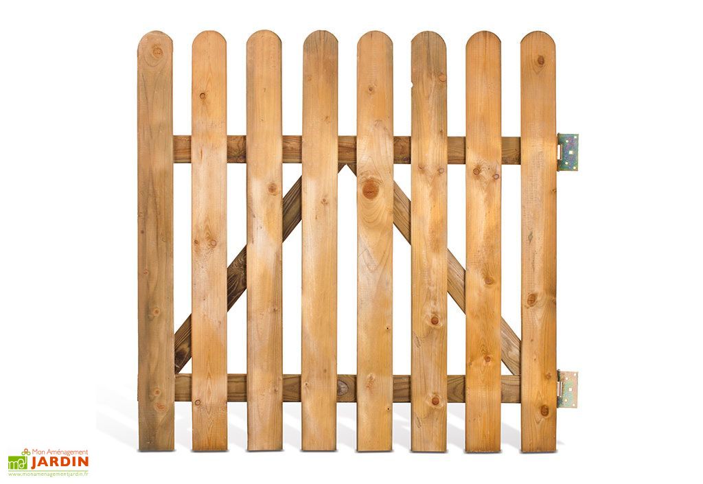 Portillon en bois jardin clearance