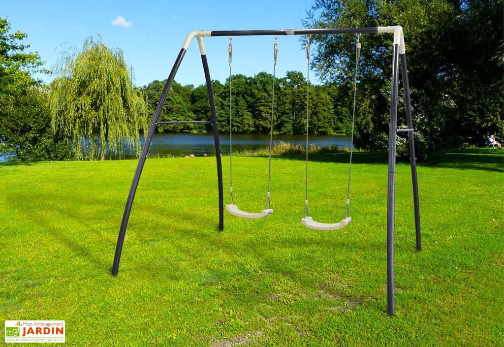 IMMEK BalançOire BéBé 3 En 1, Portique Balancoire Enfants, SièGe De BalançOire DéTachable SièGe