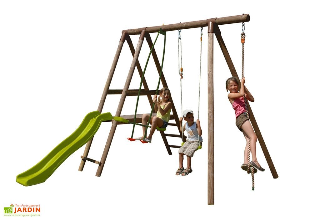 Balançoire Avec Toboggan Castorama : Aire De Jeux ...