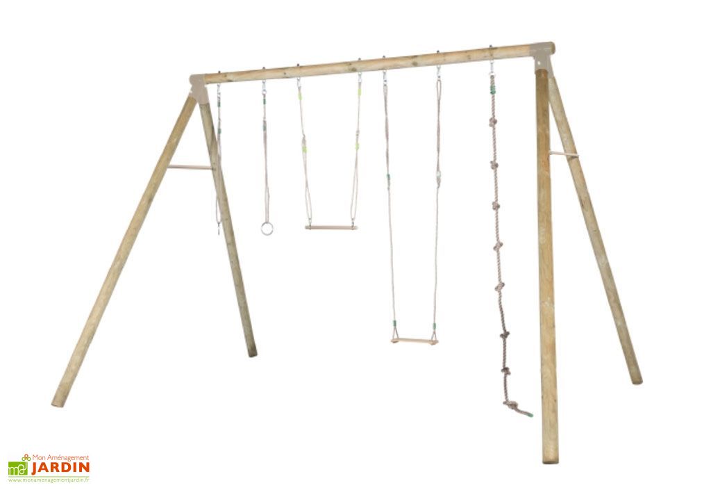 Portique Balancoire Bois Adulte 3m Oliver Trigano