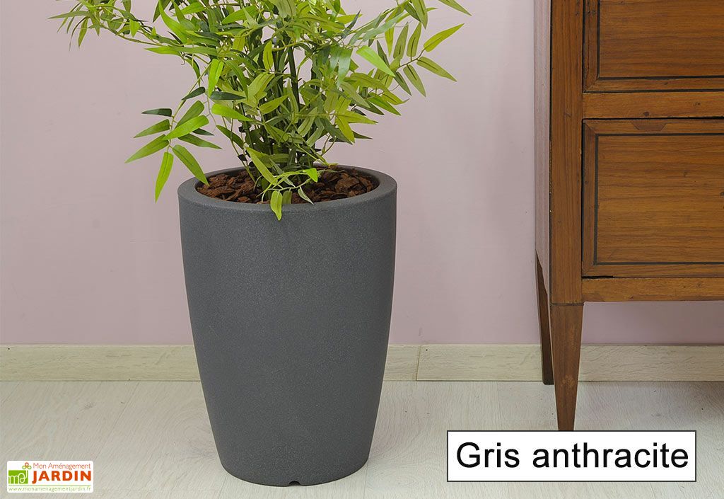 pot de fleurs polyethylene hydra h50 o36 pls coloris farmet new