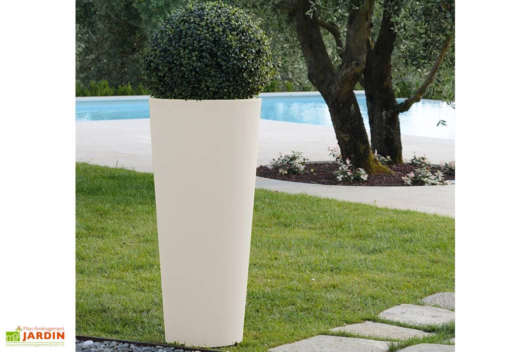pot de fleurs polyethylene hydra h85 o39 pls coloris farmet new