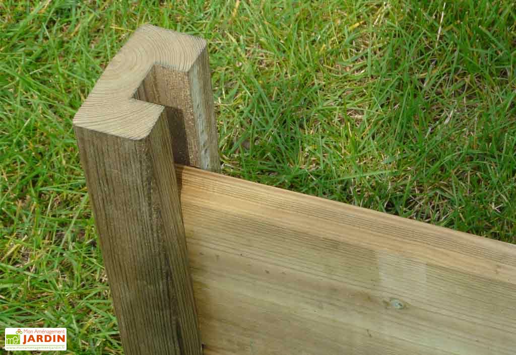Poteaux de Fin Rainurés en Bois (4,5x9x240) - A partir de ...