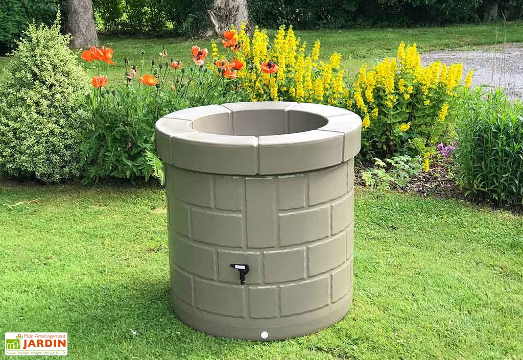Cuve de récupération d'eau de pluie hors sol Mon Aménagement Jardin