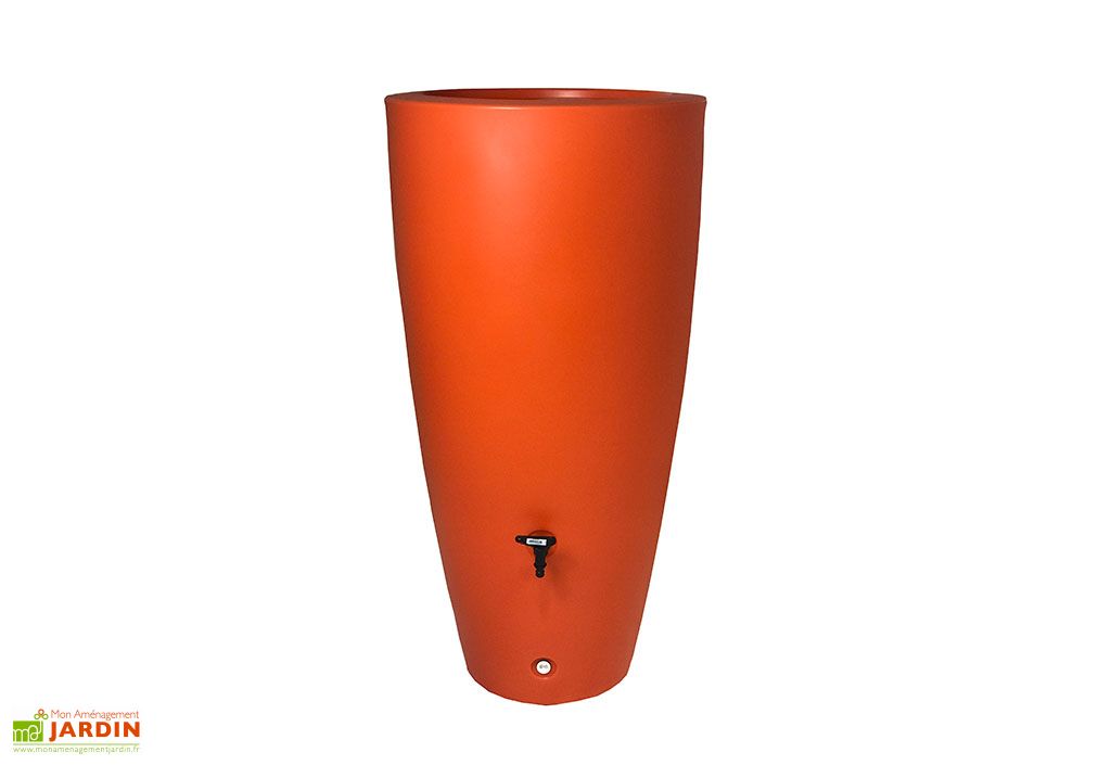 Récupérateur d’Eau de Pluie Pot de Fleur en Polyéthylène 200 L - Plast'Up
