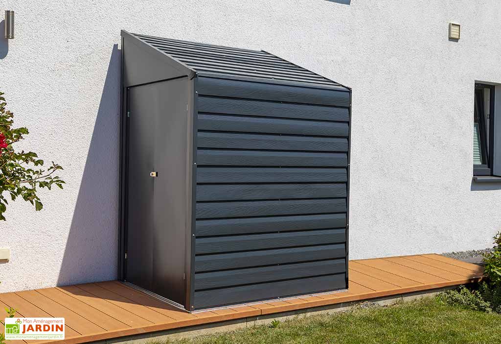 Armoire de Jardin en Acier Galvanisé 124 x 203 cm