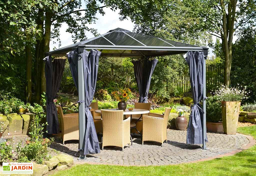 Set 4 Rideaux pour Tonnelle Design Aluminium 429 Palram