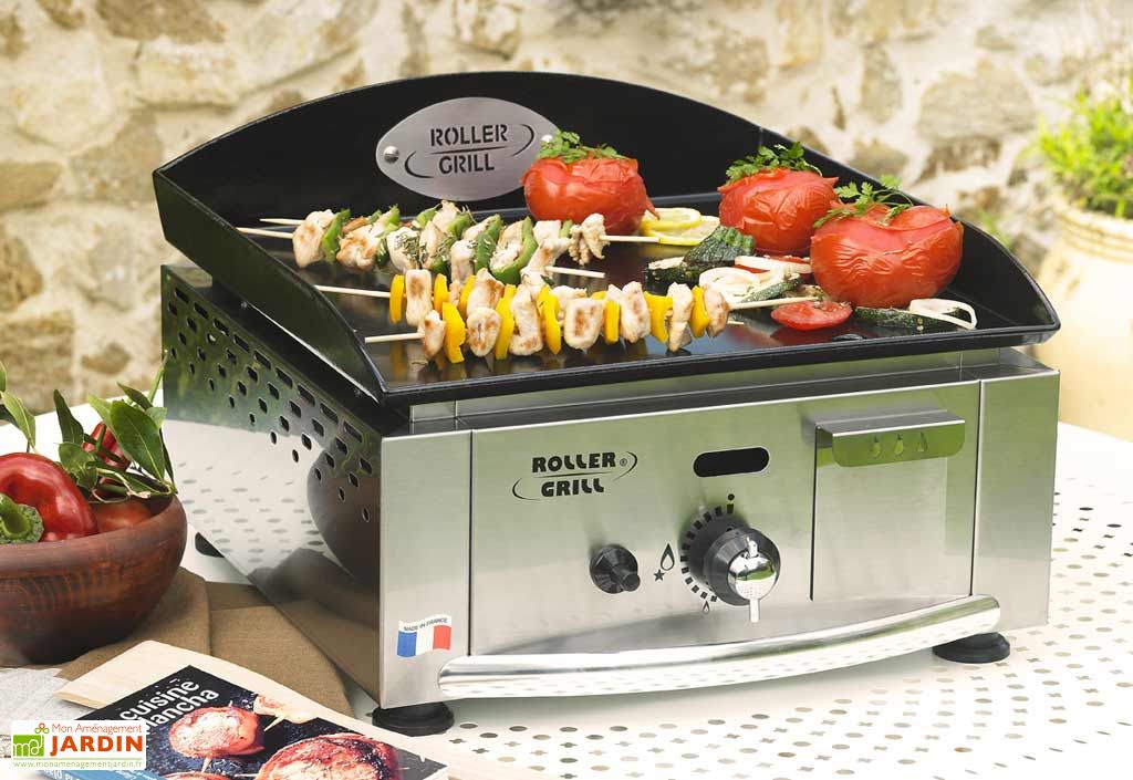 Plancha PL 400 G Gaz Simple 2750W Emaillee Roller Grill Roller Grill R.Pl 600 Ee Plancha Electrique Double 3500 W