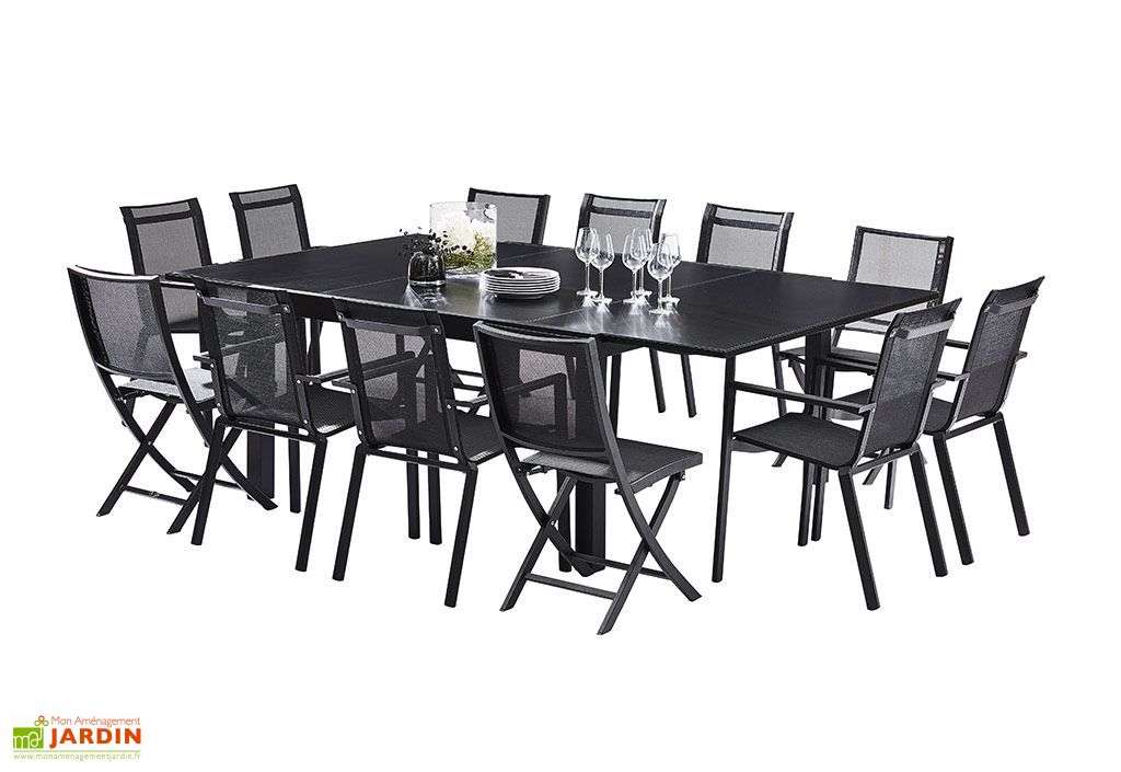 Salon De Jardin Carre Whitestar 1 Table Extensible 8 Fts 4