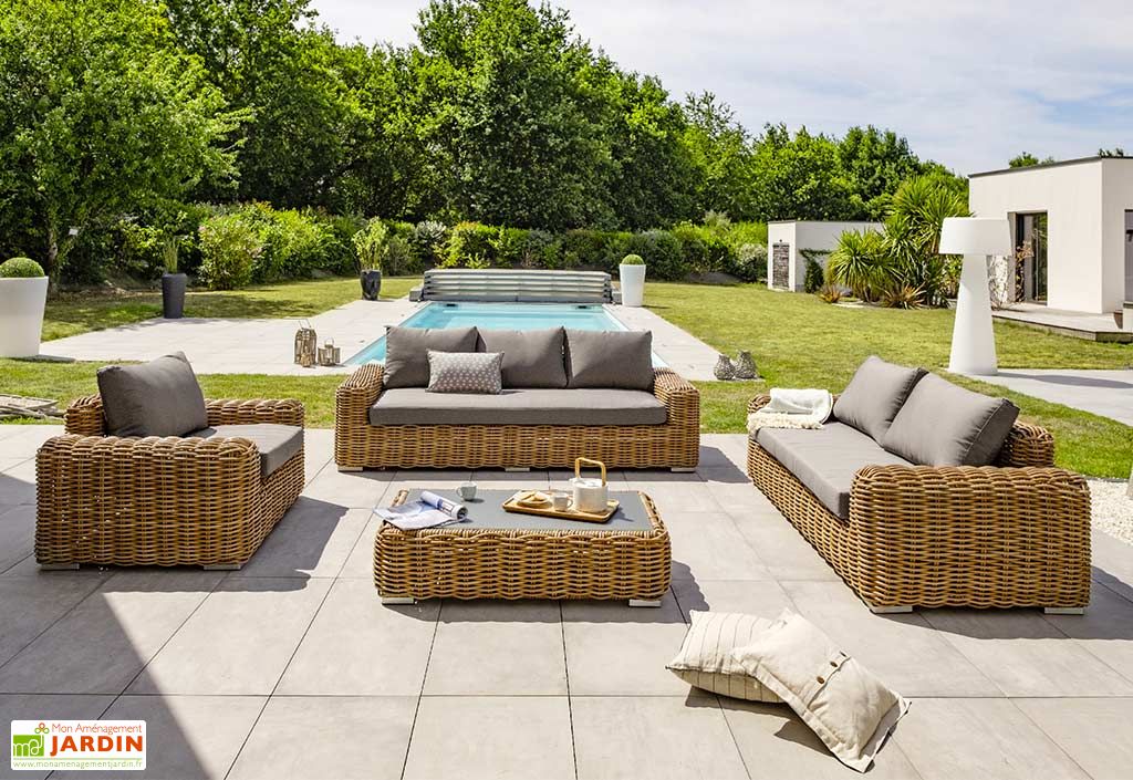 Salon De Jardin Resine Tressee 6 Places Bahru Taille Tu