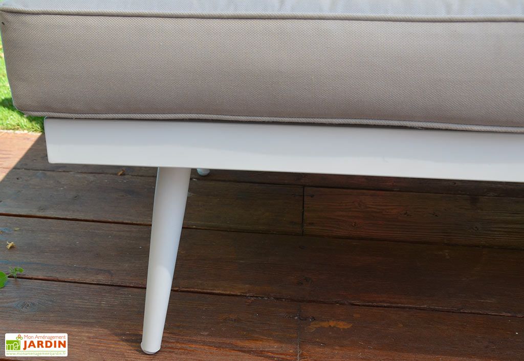 Salon De Jardin Bas D Angle En Aluminium Blanc 5 Places Boheme Givex