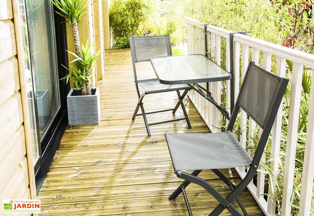 Salon De Jardin Balcon Anthracite Pliant Table 2 Chaises Wilsa