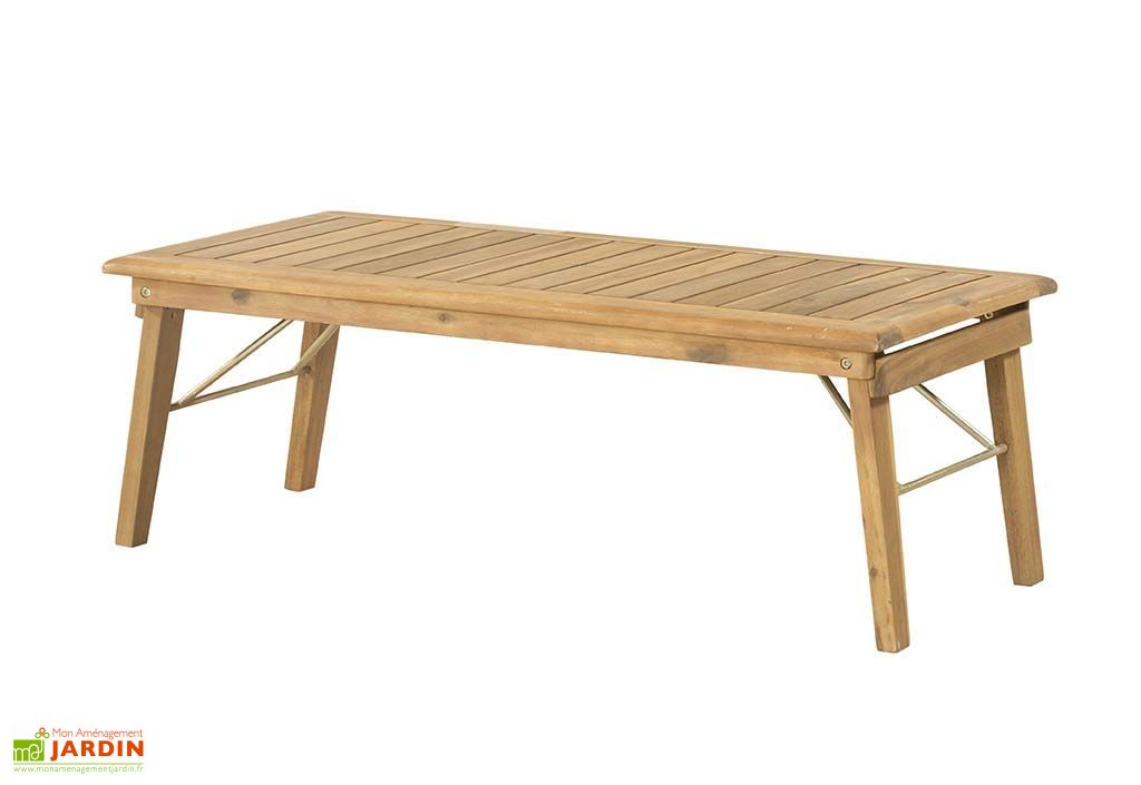 Salon De Jardin En Bois D Acacia Et Tissu 4 Places Primavera Taupe