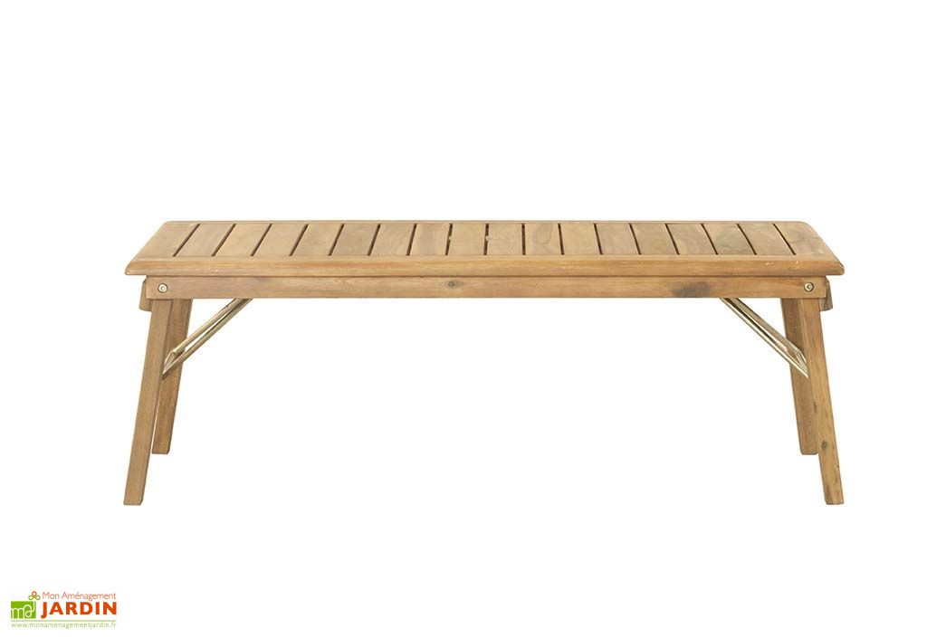 Salon De Jardin En Bois D Acacia Et Tissu 4 Places Primavera Taupe