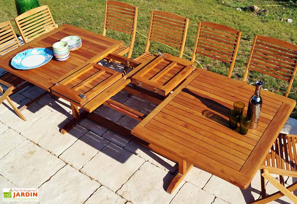 Salon de Jardin en Bois Robinier 8 Places Portofino - Givex Salon de Jardin en Bois Robinier 8 Places Portofino - Givex