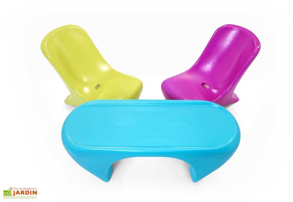 Salon De Jardin Pour Enfant 1 Table Et 2 Chaises Junior Chic Step2