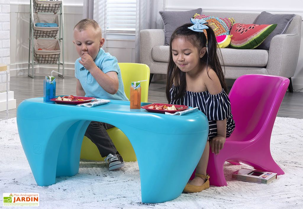 Salon De Jardin Pour Enfant 1 Table Et 2 Chaises Junior Chic Step2