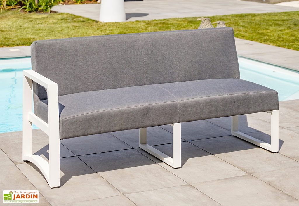 Salon De Jardin Haut En Aluminium Belize Blanc Dcb Garden