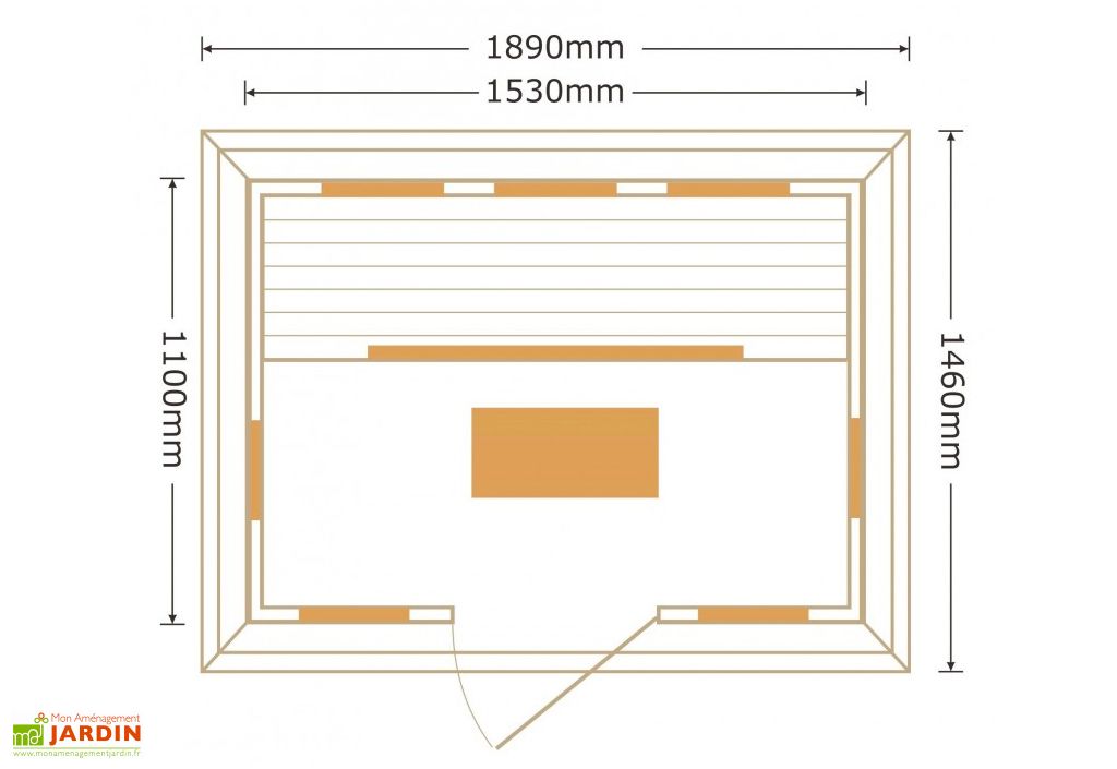 Taille Sauna 4 Places Sauna Infrarouge Exterieur En Bois Dome 3 Places 2400 W Sno