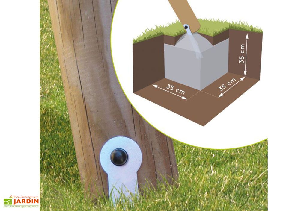 Portique Balancoire Bois Pinede 2 35 M 3 Agres Soulet