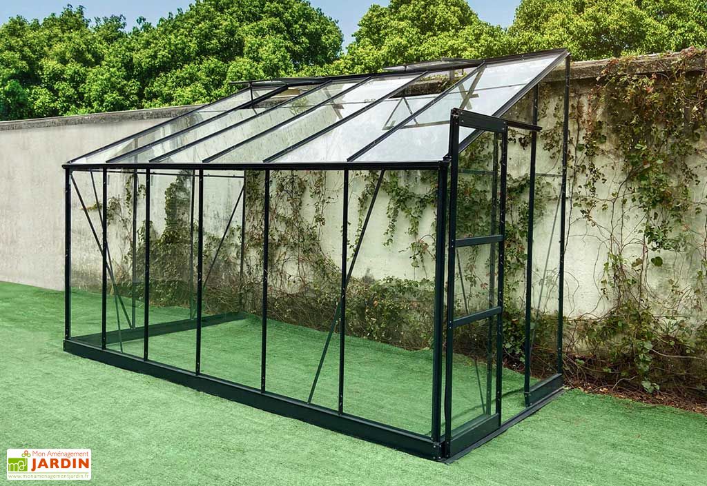 Serre De Jardin Adossee En Aluminium Et Verre Trempe Prima 7 22 M