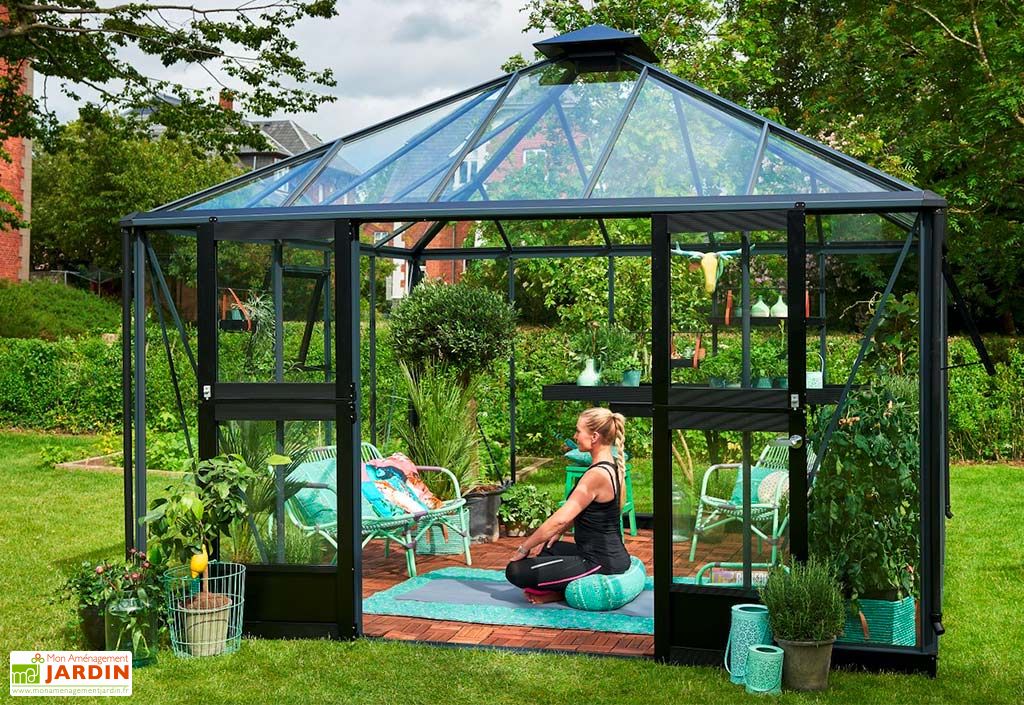 Jardin D Hiver En Verre Trempe Alu Anthracite 13 5 M Juliana