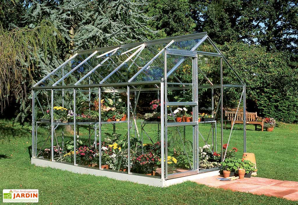 serre de jardin en aluminium et verre horticole popular 106 6 2 m halls