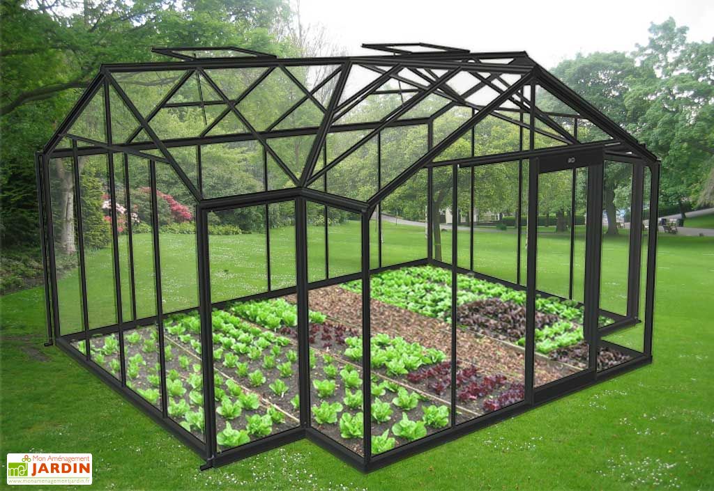 serre jardin verre trempe 16m2