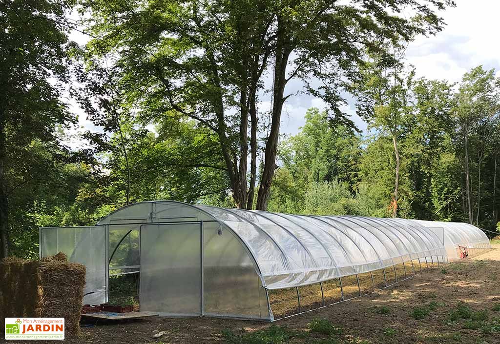 Serre Tunnel En Acier Et Polyethylene Normandie Largeur 6 50 M Tonneau