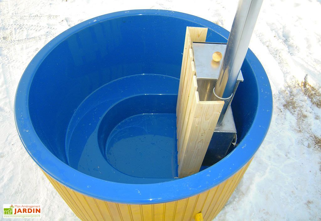 Spa d'extérieur avec Poêle à Bois Interne (Ø170 ou 200) - Hot Tub Internal Heater - Inmedias Res