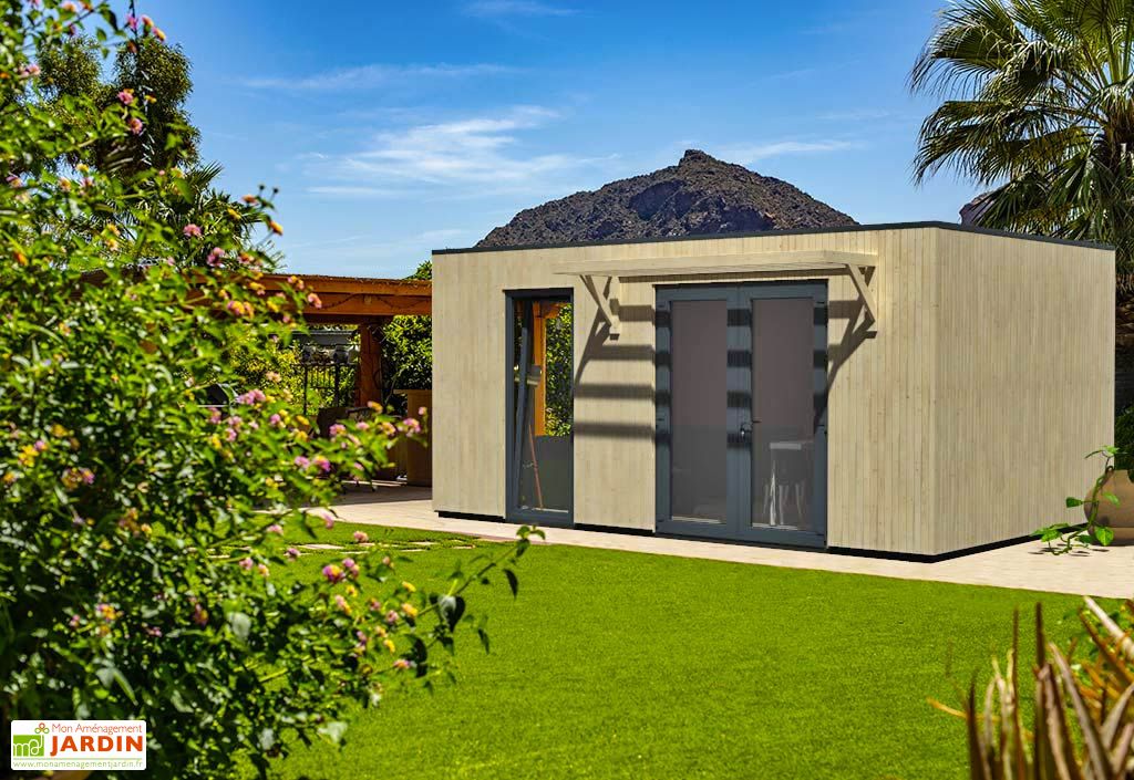 Studio De Jardin Modulable En Bois De Sapin Brut Como 19 M