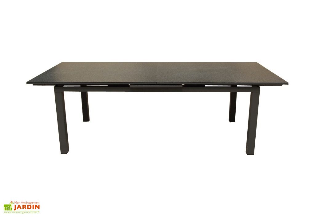 Table De Jardin Avec Rallonge Miami Aluminium Et Verre 240 300x100 Cm Dcb Garden