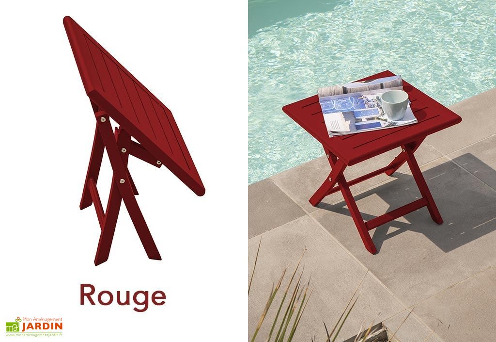 Table Basse De Jardin Pliante En Aluminium 43 Cm Pls Coloris