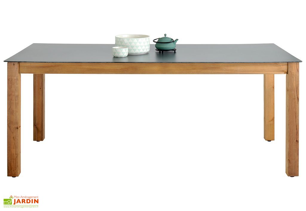 Table De Jardin Nelio Bois Et Composite 209 Cm Jardipolys